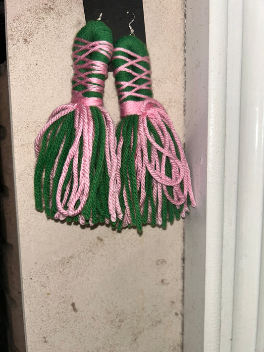 Lume Sisterhood tassel earrings
