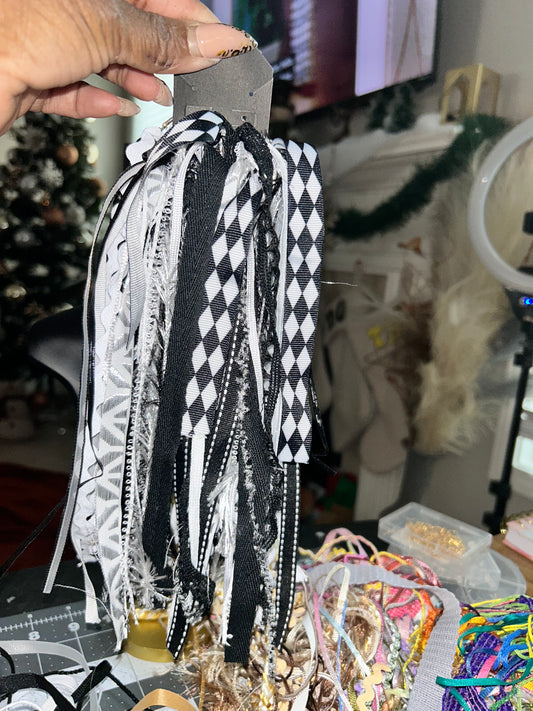 Black and white shredded joy